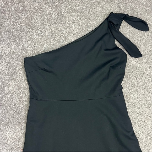 Banana Republic Black One-Shouler Dress Size 14 Pockets - Picture 10 of 11